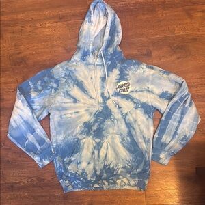 Blue Tie-Dye Hoodie